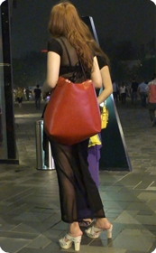 高跟蕾丝性感长裙