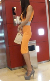 美人鱼,街拍极品翘臀美女