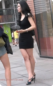 高跟细腰屁股大