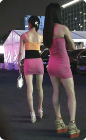 前凸后翘的紧致性感包臀美女