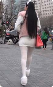 十分性感可爱的白丝袜美女