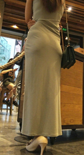 性感紧身包臀丁内长裙，性感花瓣