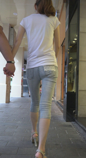 高跟细长腿身材好