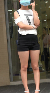 性感紧身热裤美三角