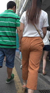 咖啡色西裤宽臀重口味