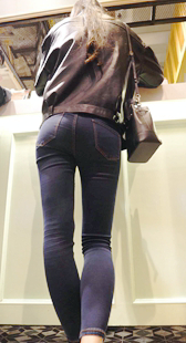 高挑牛仔长腿宽臀战斗力强