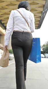 高跟西裤制服OL丁字裤内痕太风骚