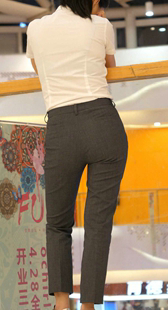 商场西裤大宽臀制服少妇