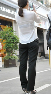 细高跟西裤制服OL