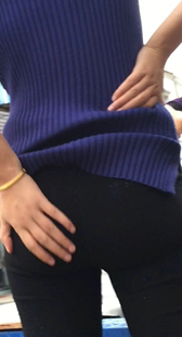 性感紧身黑裤大PP手感好