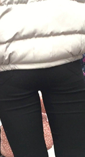 黑裤包臀大妈臀