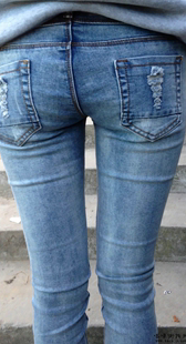 【xiao14】大学学妹小靓美女蓝色牛仔裤视频