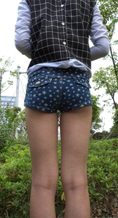 【xiao40】小兰美女超短牛仔热裤短裤视频