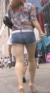 性感热裤牛仔大屁股