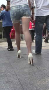 性感肉丝高跟少妇