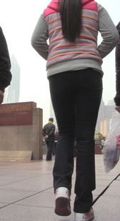 超紧黑裤小少妇视频