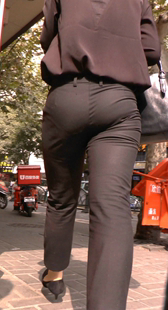 圆臀西裤制服诱惑