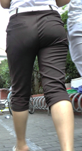 七分西裤大宽臀