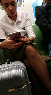 候车室制服小少妇