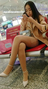 肉丝细高跟美女