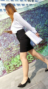 高跟肉丝骚货制服OL