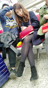 黑色丝袜长发小少妇