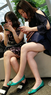 商场大长腿OL美女