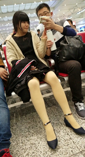 肉丝高跟可爱妹子