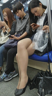 制服短裙OL肉丝高跟性感诱惑