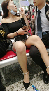 短裤长腿这姿势太风骚