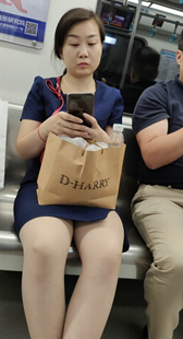 蓝色连衣包臀裙肉丝少妇