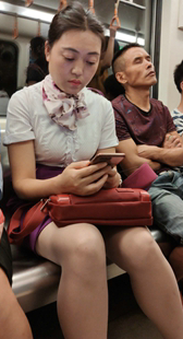 包臀短裙制服性感大胸OL少妇