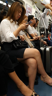 包臀裙高跟性感美腿OL