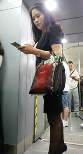 制服包臀短裙高跟丝袜