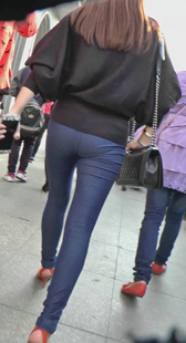 近距离盲拍超紧蓝牛