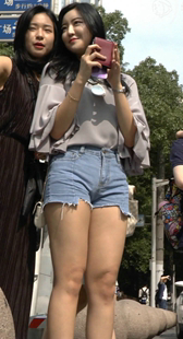 极品热裤高颜值辣妹