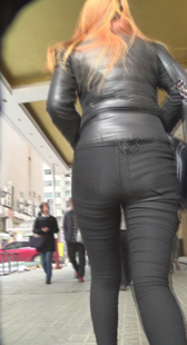 打底宽臀黑裤OL