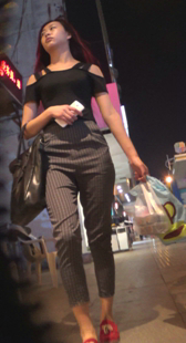 极品西裤宽臀OL