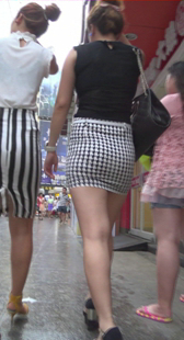 超短包臀清晰内痕