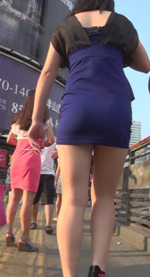 高跟配超短裙OL腿长又美