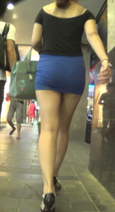 大屁股包臀紧身超短裙