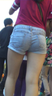 牛仔OL圆臀美腿