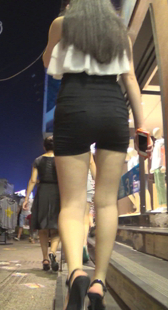 性感LO黑色高腰热裤