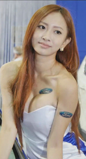 性感白裙小模特