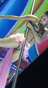 性感大美女秀钢管