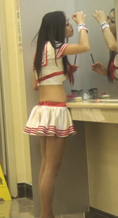 模特也需要袜妆