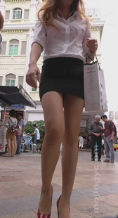 超短职装长腿高跟