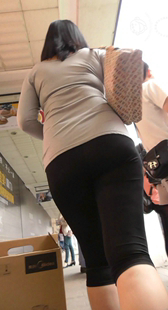 翘臀熟妇打底裤