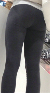 性感翘臀呢绒裤子