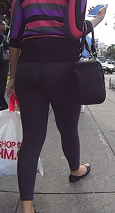 大屁股包臀黑裤